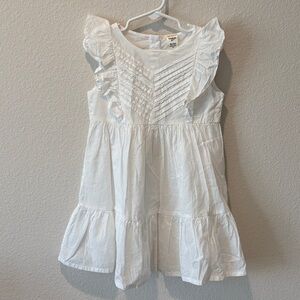 Oshkosh Girls White Ruffle Dress